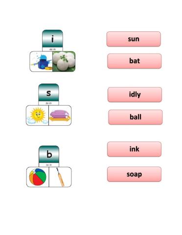 ENG - TERM - I - STD -I - PART -II - join the pictures with correct word -PG NO-106