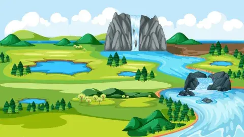 Pon a los animales en el paisaje