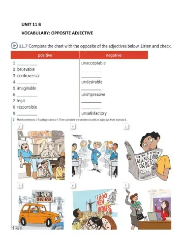 I 8 Unit 11 B Vocabulary