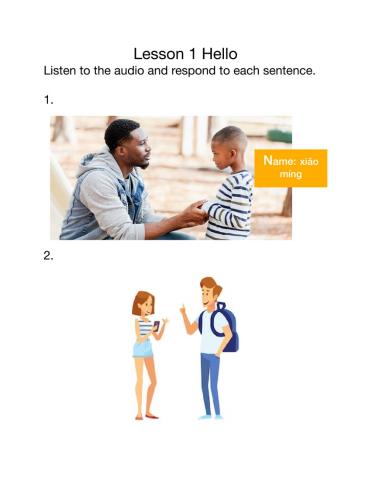 Speaking practice-Hello