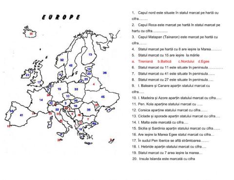 Fisa de lucru-articulațiile țărmului