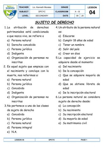 Sujeto de derecho