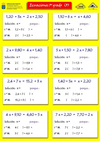 Ecuaciones de primer grado (3)