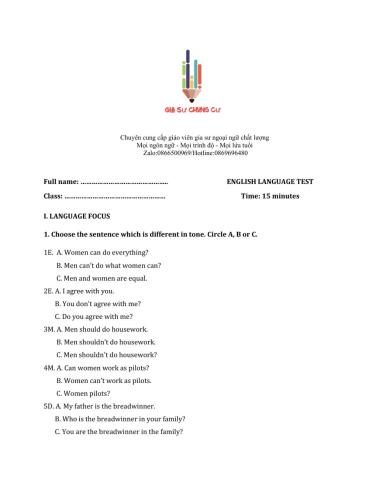 Lớp 9 - Unit 12 MY FUTURE CAREER