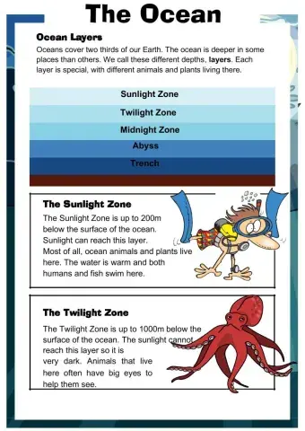 The Ocean (Reading Comprehension)