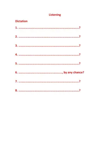 Listening Market Leader Unit 3