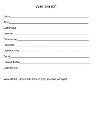 Wer bin ich