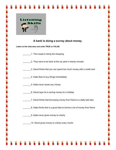 Listening - Bank Survey