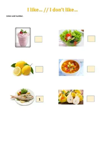 I like - I don't like