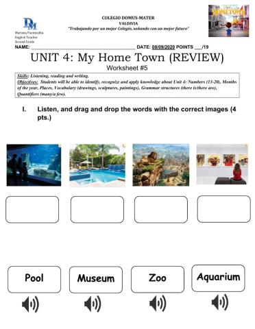 Review Unit 4 (2nd grade)