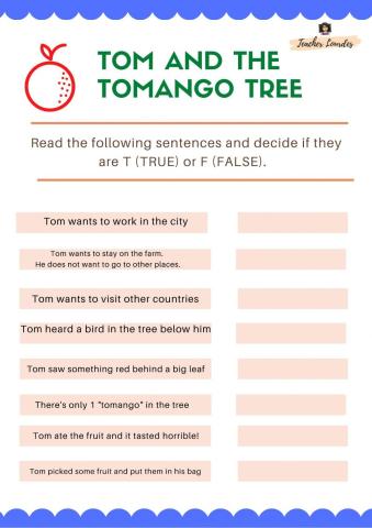 Tom and the tomango tree