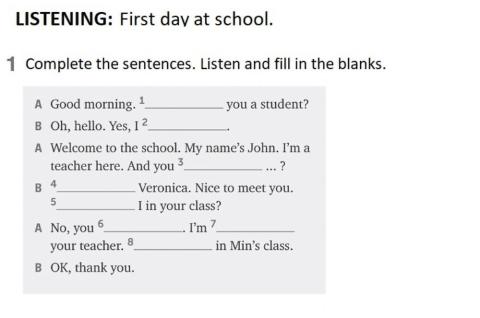 A1: First day at school