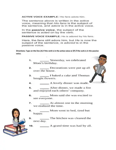 Active and passive voice