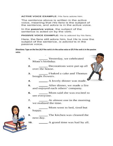 Active and passive voice