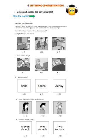 Listening Comprehension.