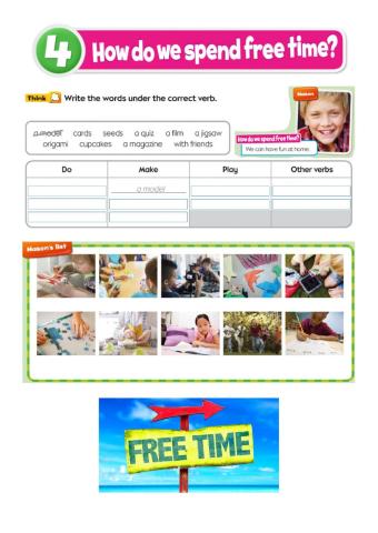 HOW DO You spend your free time? Vocabulary 