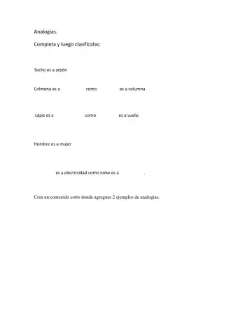 Taller - Analogías.