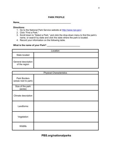 National Park Profile