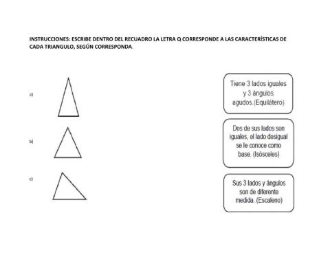 Clasificación de triángulos