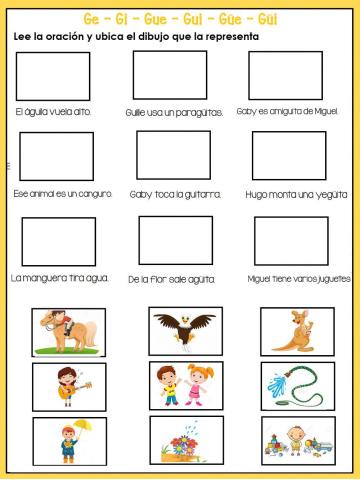 Oraciones con la letra G