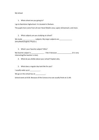 My School Conversation