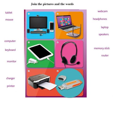 Computers & equipment Solutions elementary unit 7