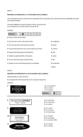 SABER test preparation part 1, 2 and 3