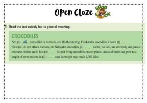 Open Cloze