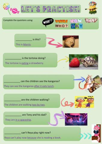 Wh-words Revision 1