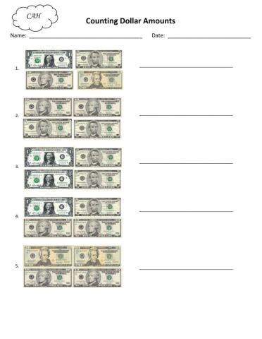 Identifying Dollar Bills