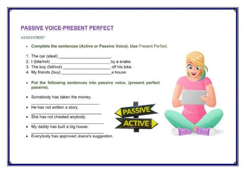 Quiz Passive voice