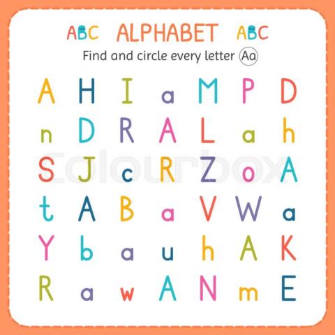 Find letter A,a