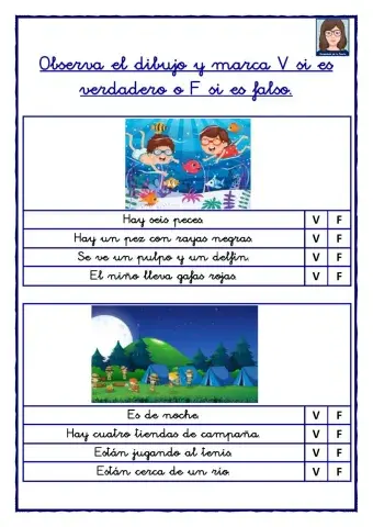 C.LECT.1º Oraciones X