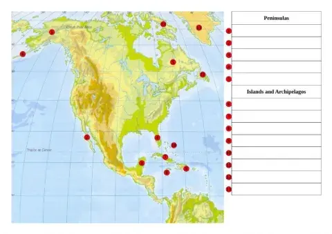 North American peninsulas and islands 2