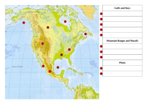 North American gulfs, bays, mountains and plains 3