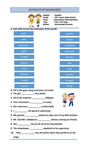 Describing Characteristics