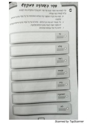סדר העבודה בבית המקדש