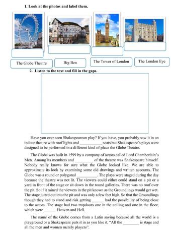 The Globe Theatre Listening