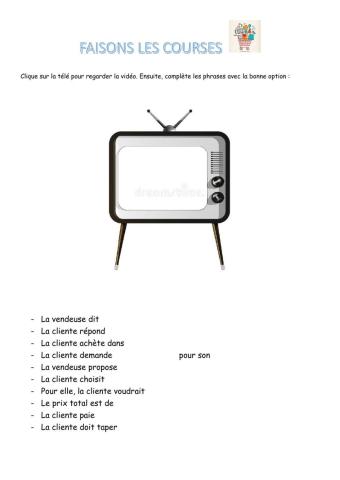 Faisons les courses!