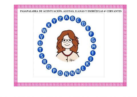 PASAPLABRA 4º PRIMARIA MIGUEL DE CERVANTES