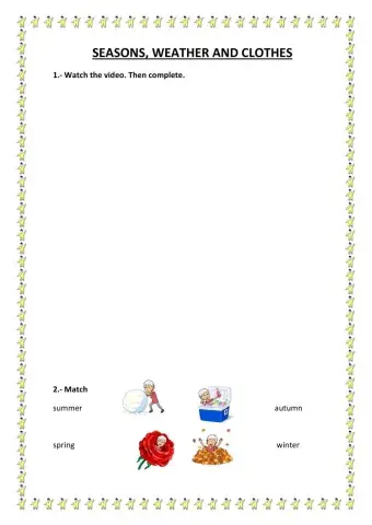 Season, weather and clothes