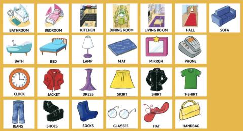 Vocabulary home - clothes
