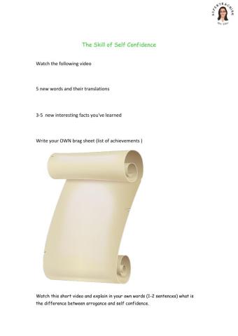 Self confidence