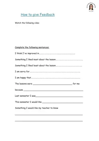 How to give feedback
