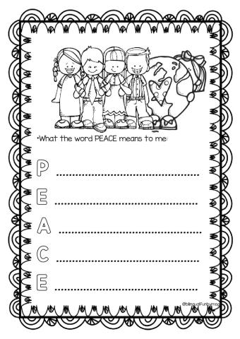 Peace Day Creative Writing