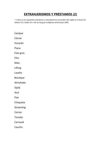 Extranjerismos