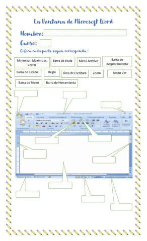 La ventana de Microsoft Word