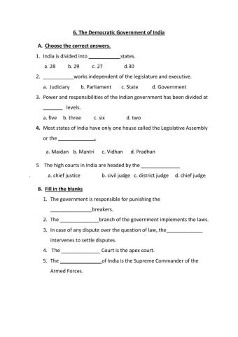 Democratic Government