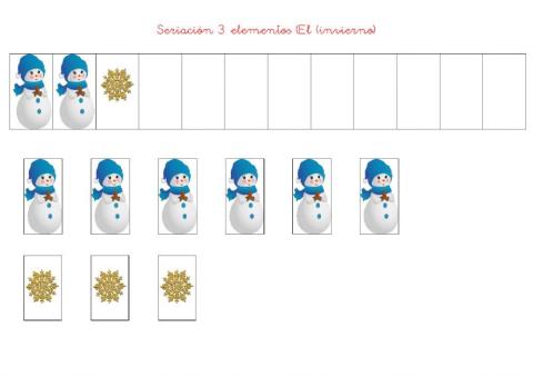 Seriación 3 elementos