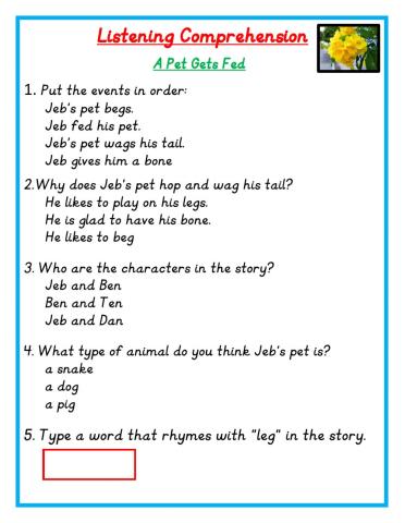 Listening Comprehension